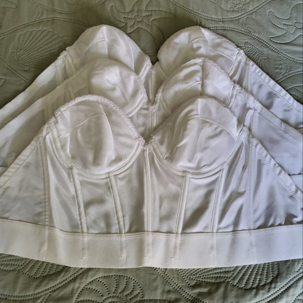 Petticoat Place Corset Brasselette lot of 3 sizes (2) 38C (1) 36B.